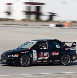 Ken Thwaits and his EVO at the Detroit Speed Autocross