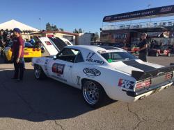 Rozelle and his '69 Camaro along with Wilhoff and his C7 waiting to be judged at Lingenfelter D&