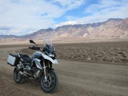 The BMW R1200GS in Death Valley