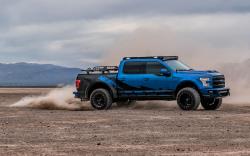 2016 Ford F-150 from Metra Electronics drifting in the dirt of the Las Vegas desert