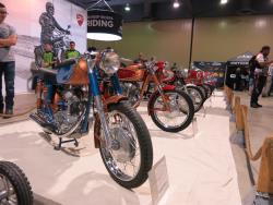 Classic bikes at the International Motorcycle Show in Long Beach, CA