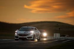 The only lighting at the Thunderhill track comes from the cars themselves