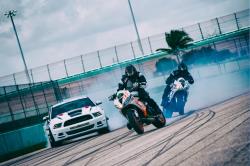 Nick “Apex” Brocha's Turbo Triumph drifting