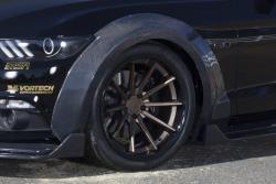 2015 Ford Mustang with carbon fiber fender flares and Ferrada wheels