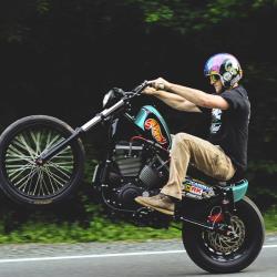 Hot Wheels custom Harley wheelie