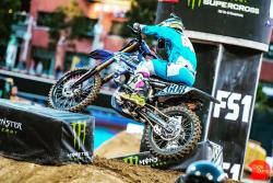 David Pulley racing in the Supercross second round in San Diego