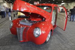 Some of the cars are restorations and others, like this 1940 Ford Coupe with a Coyote motor, aren't