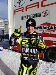 Brock Hoyer after the Snow BikeCross at the X Games in Aspen, Colorado