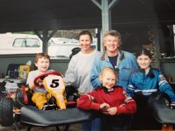 Karting was a family activity while Julie was growing up, traveling two hours to a track to compete