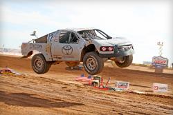 Eric Barron racing during the 2016 Lucas Oil Offroad Racing Series in his Pro 4 jumping