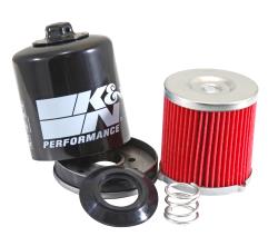 K&N oil filter exploded view showing internals of filter