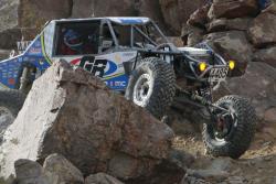 Photo of Pellegrino and Rea in the GenRight Ultra4 Class Car on Full of Hate trail
