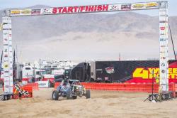 Photo of GenRight Ultra4 Unlimited Class Car crossing the finish line