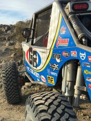 Photo of Tony Pellegrino's Ultra4 Unlimited Class Car driver's side ready for race day!