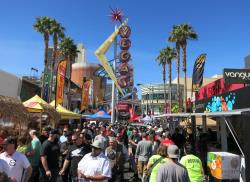 The downtown crowd at the Las Vegas, Nevada Mint 400 Contingency street view