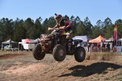 Jordan Phillips jumping at the GNCC round 1 in Union, South Carolina