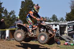 Jordan Phillips jumping at the GNCC round 1 in Union, South Carolina