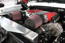 370ci LS3 featuring twin throttle bodies with K&N cone filters
