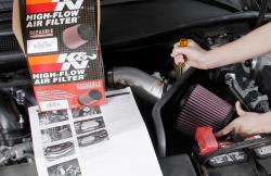 The install of a K&N cold air intake takes around 90 minutes and can be done with common hand tools
