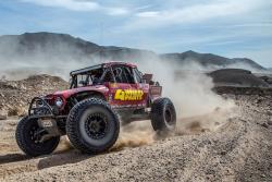 Photo of the Ultra4 Car, #4444, Team 4 Wheel Parts out on course Lap 1 the Mint 400