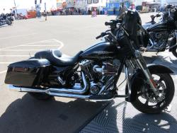 Black Harley at Arizona Bike Week in Scottsdale, Arizona