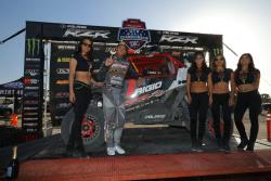 RJ Anderson on the podium in the UTV World Championship in Laughlin, Nevada