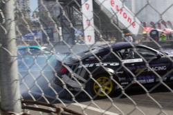 Chelsea DeNofa in his new RTR Mustang at the Streets Of Long Beach looking for that repeat win