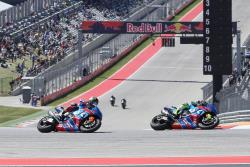 Eilas and Hayden racing at Circuit of the Americas in Austin, Texas