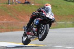 Kyle Wyman racing in MotoAmerica Superbike at Road Atlanta in Georgia