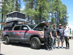 Eric Linder and other Team 5 Foundation members at the Overland Expo in Flagstaff, Arizona