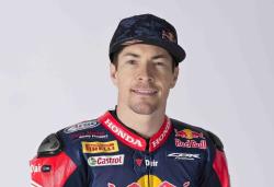 Hayden in his Red Bull Honda leathers