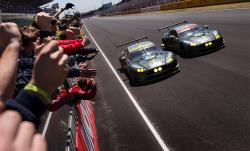 Alll three Aston Martin Vantage GTE race cars were fitted for the 24 Hours of Le Mans