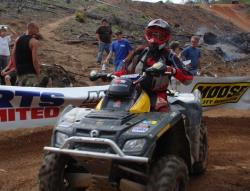 Phillips in his first ATV race