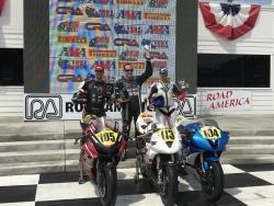 Jim McConville on the ASRA podium at Road America
