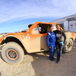 Sara is now training to drive a Trophy Truck again in the R