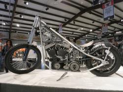 "Raked Chopper" by Brad Gregory at the Motorcycles as Art show in Sturgis, South Dakota