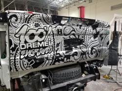 Hank Robinson will show off his metal engraving skills on his latest 2017 SEMA Show truck 