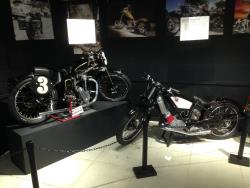 Rare motorcycles at the San Diego, California Automotive Museum