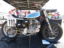K&N pre-chargers on a flat track racer