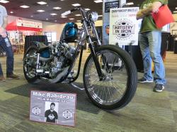 Mike Rabideau's custom at the Artistry in Iron show at BikeFest in Las Vegas, Nevada