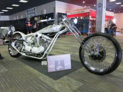 Arnaud Mary's custom at the Artistry in Iron show at BikeFest in Las Vegas, Nevada