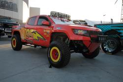 Park on the site was a pickup in full Pixar Cars livery
