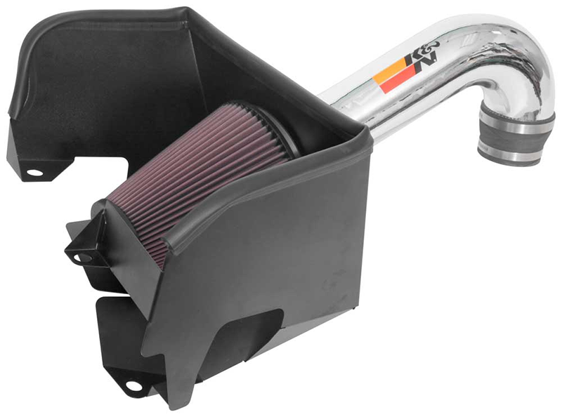 K&N cold air intake system with aluminum tube