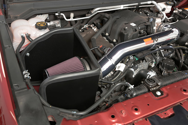 The 77-3104KP cold air intake after installation