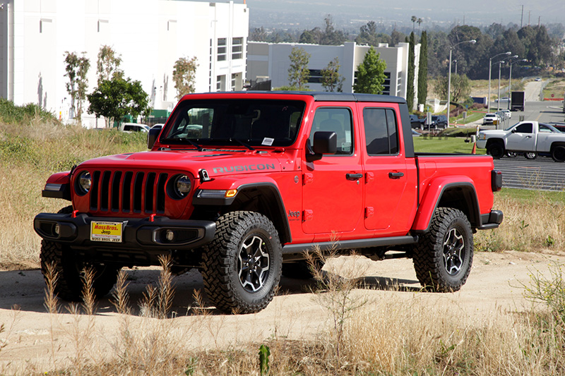The 2020 Jeep Gladiator in red