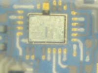 Close up of the MAF processor under the silicone.